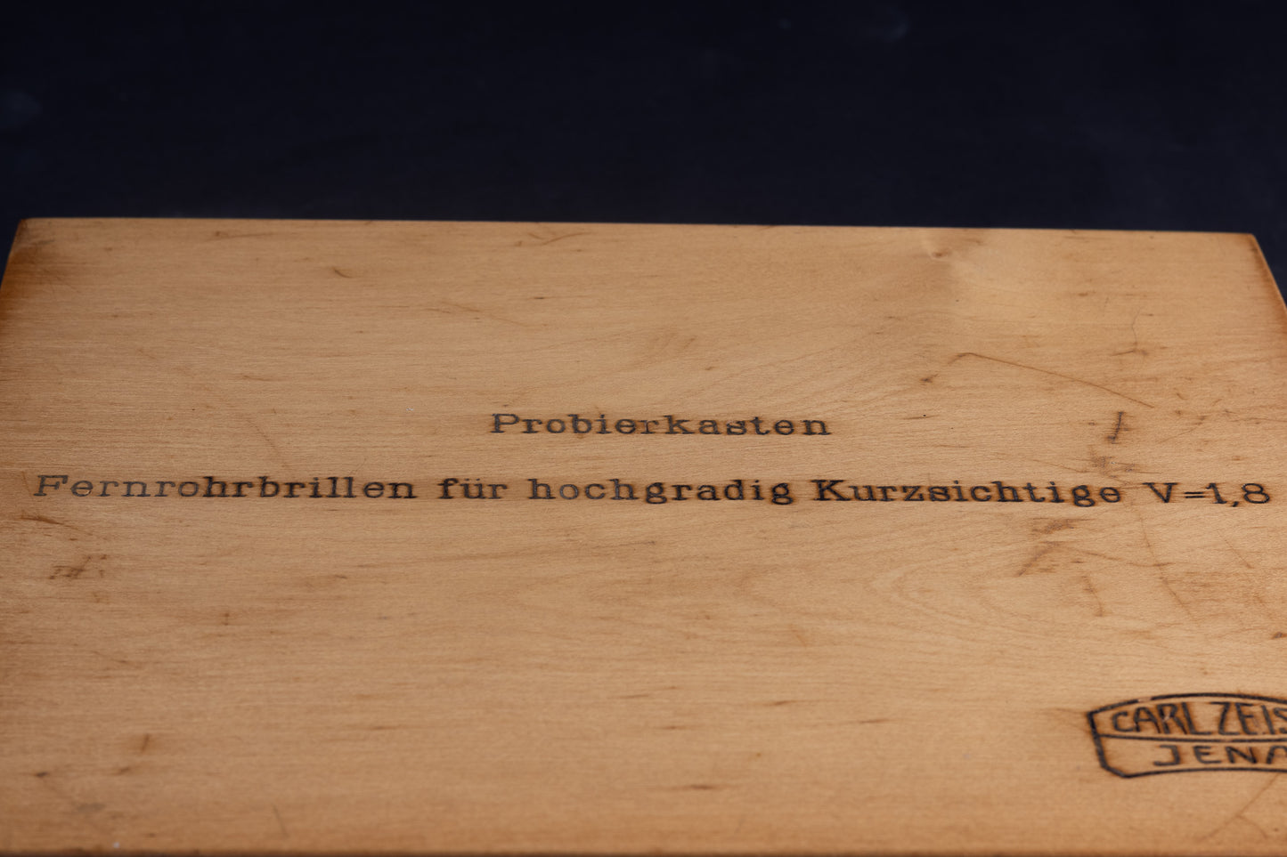 Carl Zeiss Jena - Trial Lens Set "Fernrohrbrillen" (Probierkasten) for Severe Myopia - ca. 1912-1920