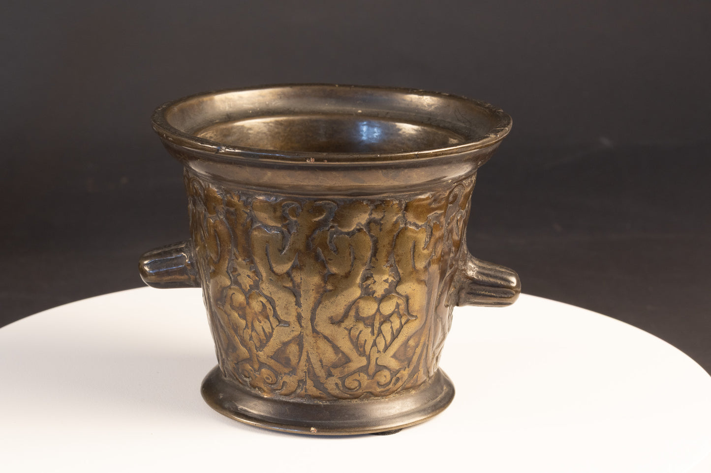 Franse Renaissance Bronzen Vijzel – School van Fontainebleau, ca. 1550–1580