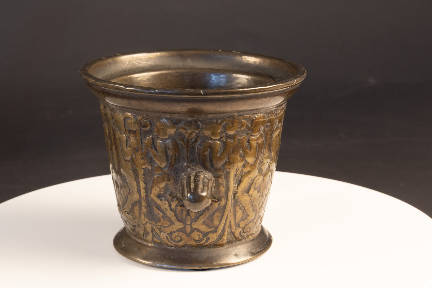 Franse Renaissance Bronzen Vijzel – School van Fontainebleau, ca. 1550–1580