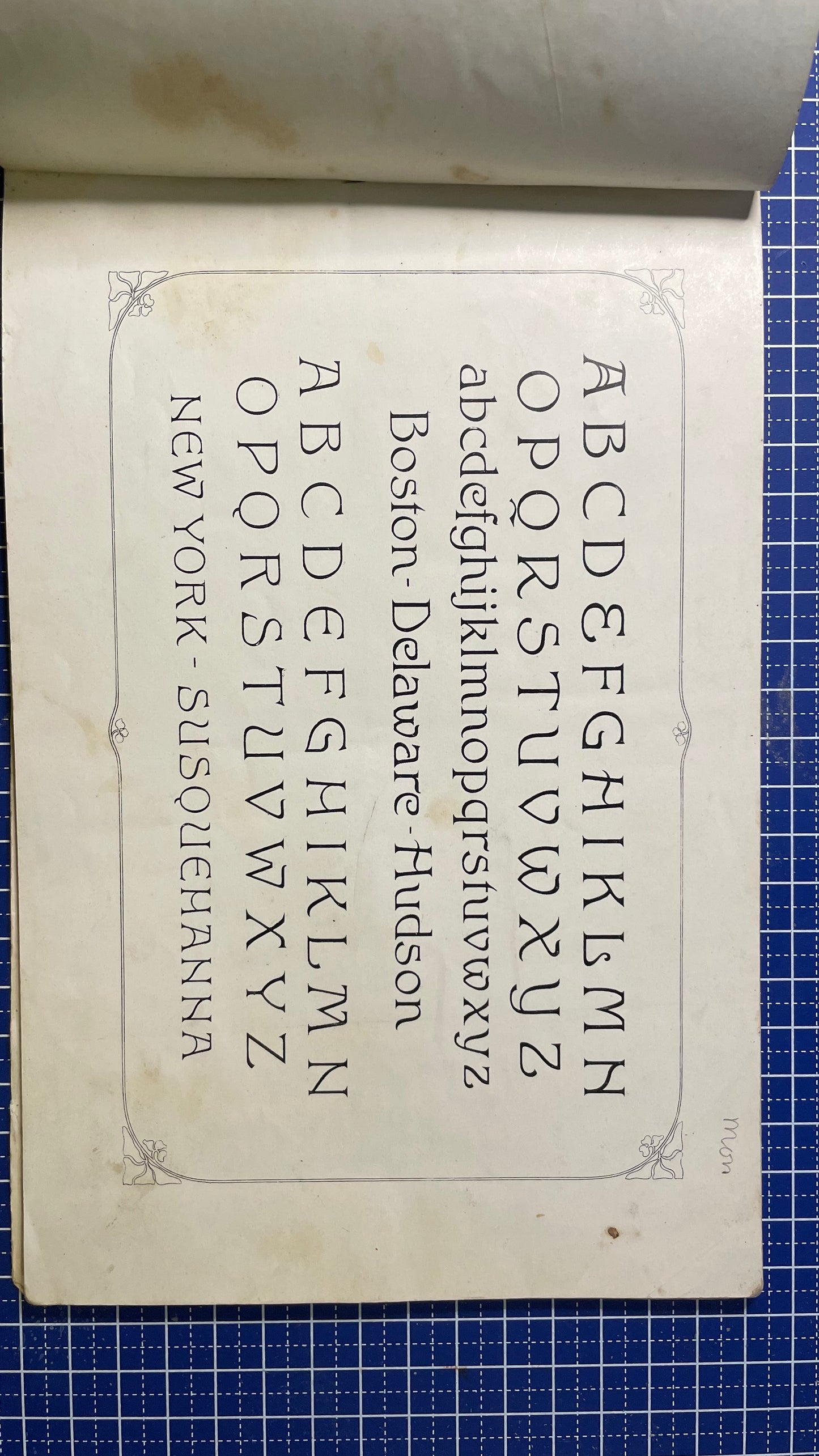 Antiek Typografie Portfolio – Muster-Alphabete Heft XIV – ca. 1900