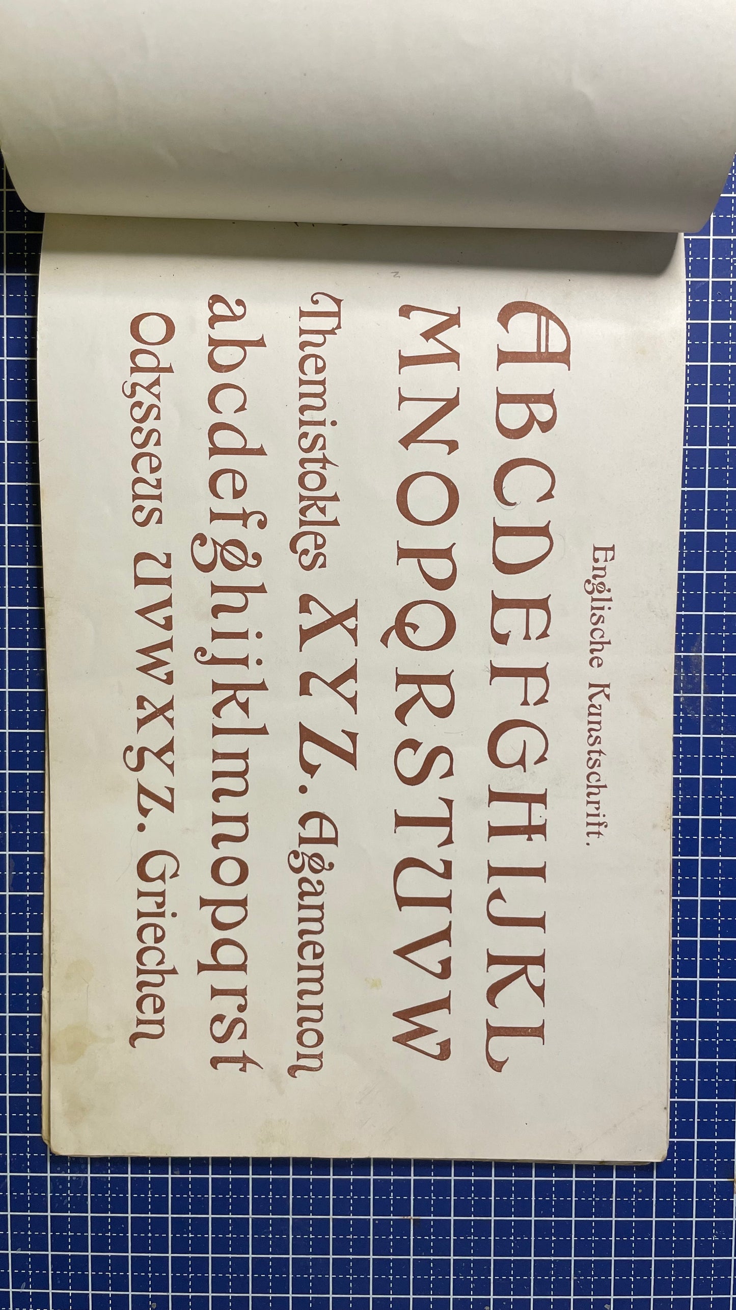 Antiek Typografie Portfolio – Muster-Alphabete Heft XIV – ca. 1900