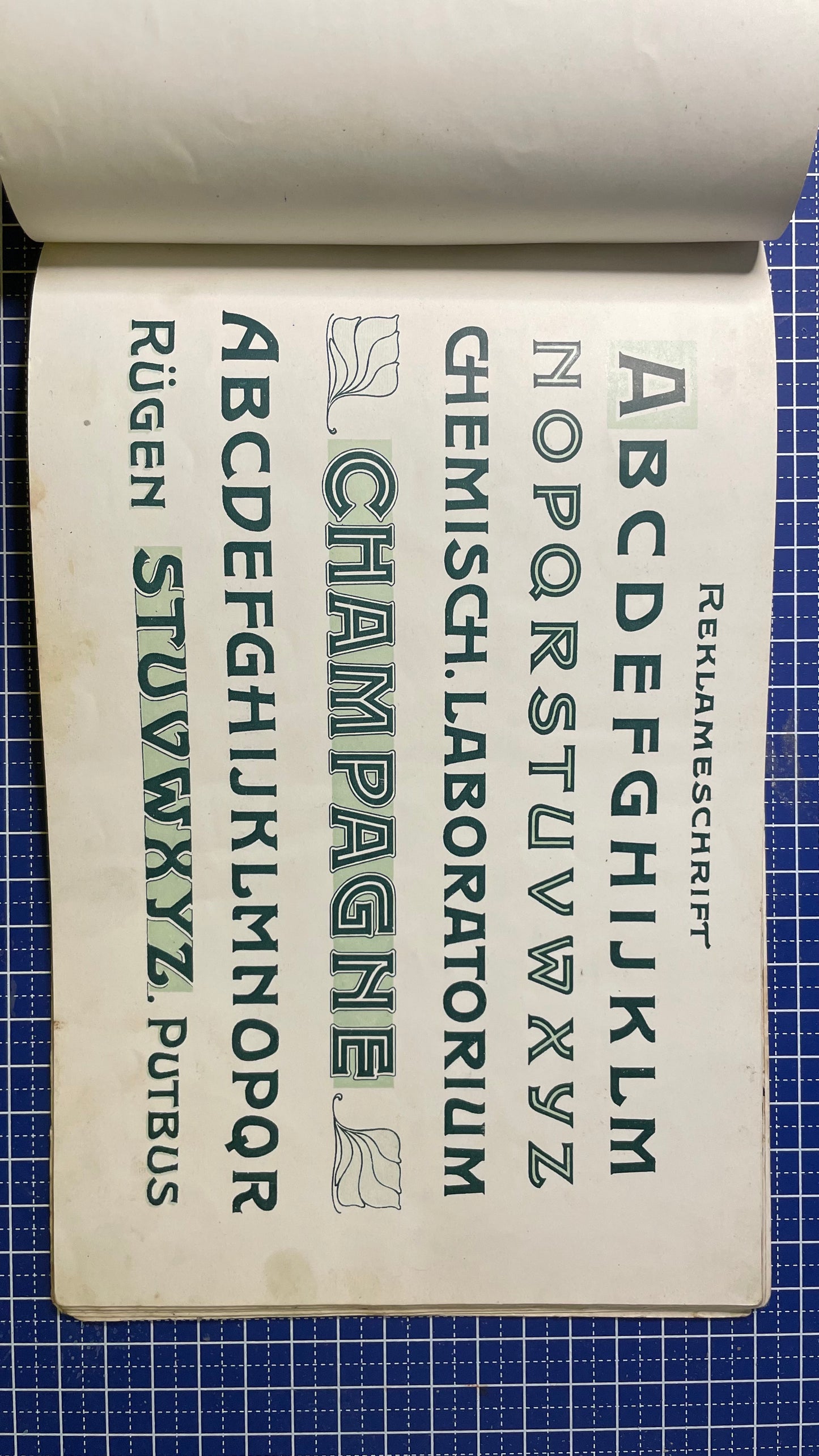 Antiek Typografie Portfolio – Muster-Alphabete Heft XIV – ca. 1900