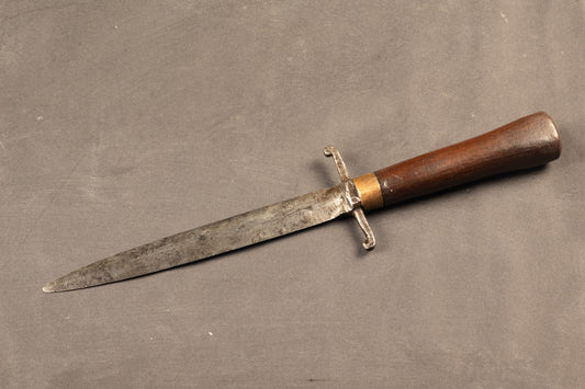 Antieke Franse Steekdolk met Gildekeurmerk 'Au Fusil' – Thiers, ca. 1800–1840