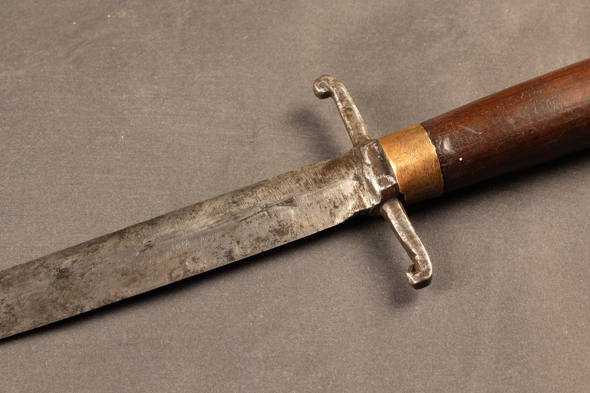 Antieke Franse Steekdolk met Gildekeurmerk 'Au Fusil' – Thiers, ca. 1800–1840