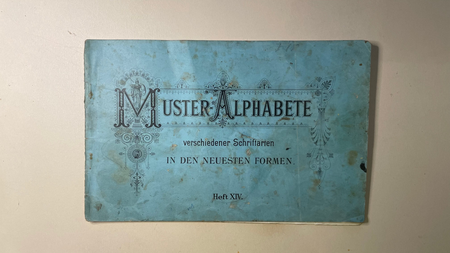 Antiek Typografie Portfolio – Muster-Alphabete Heft XIV – ca. 1900