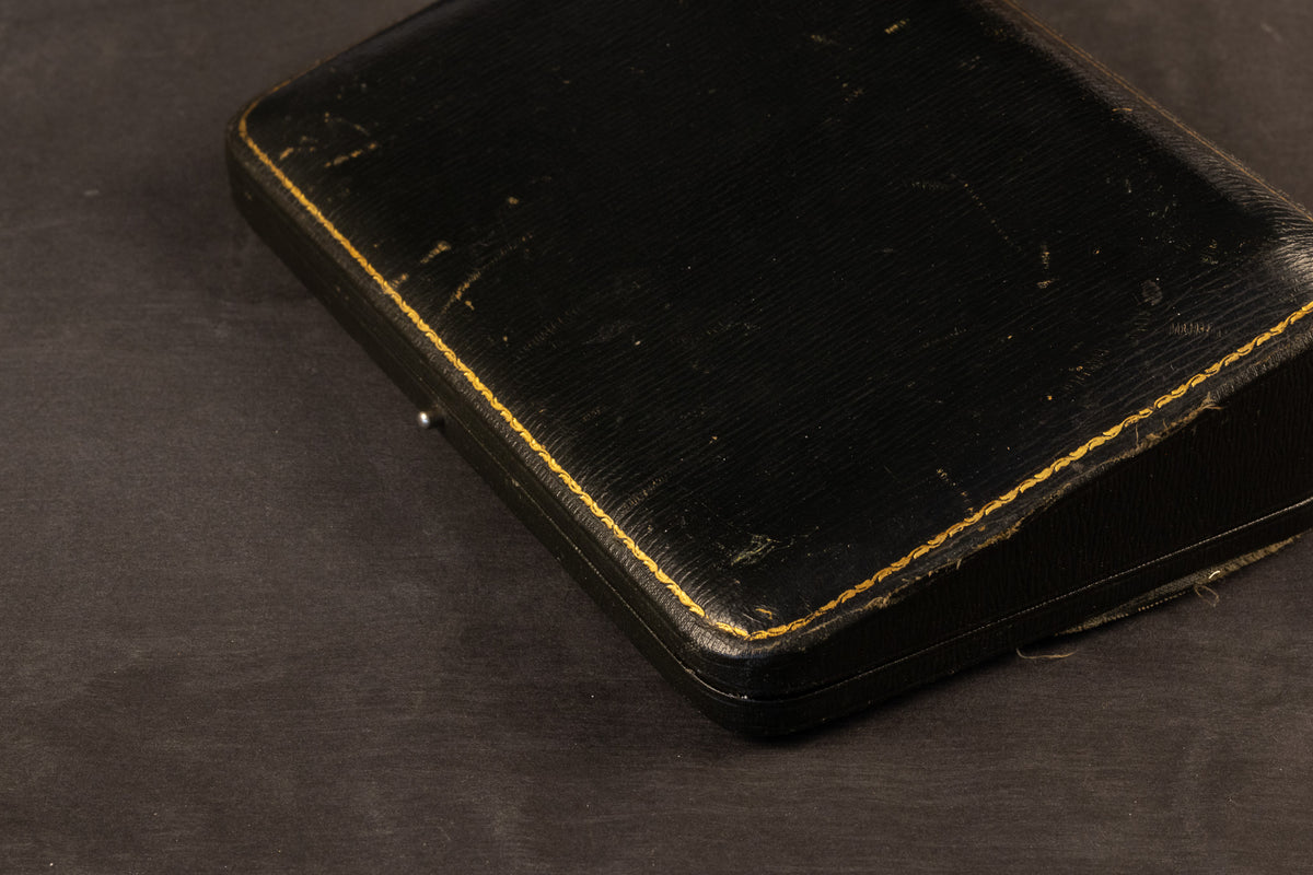 Antieke 6-delige Sterling Zilveren Manicureset in Originele Cassette – Birmingham 1917, Synyer & Beddoes