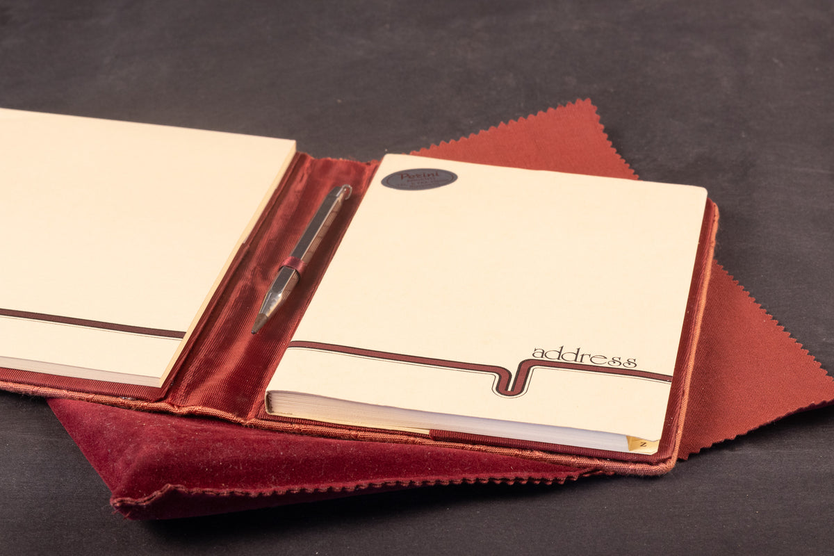 Exclusieve Vintage Italiaanse Schrijfmap & Zilveren Pen – 925 Sterling Zilver – Perini Argenti