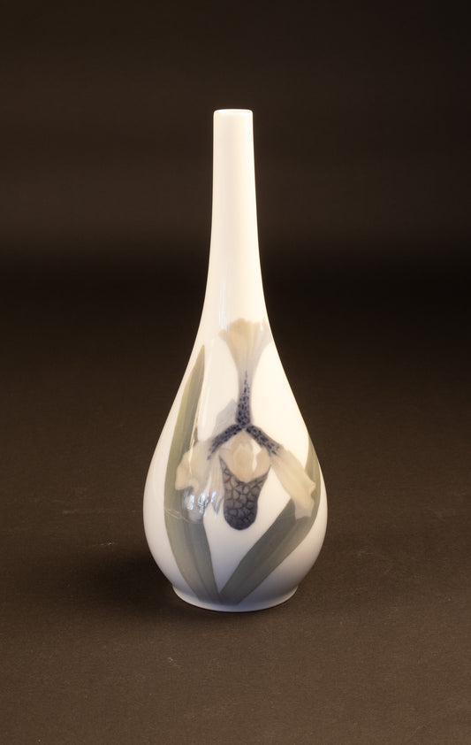 Antieke Royal Copenhagen Jugendstil Porseleinen Vaas met Irisdecor — Model 147 / 61 (ca. 1889–1922)