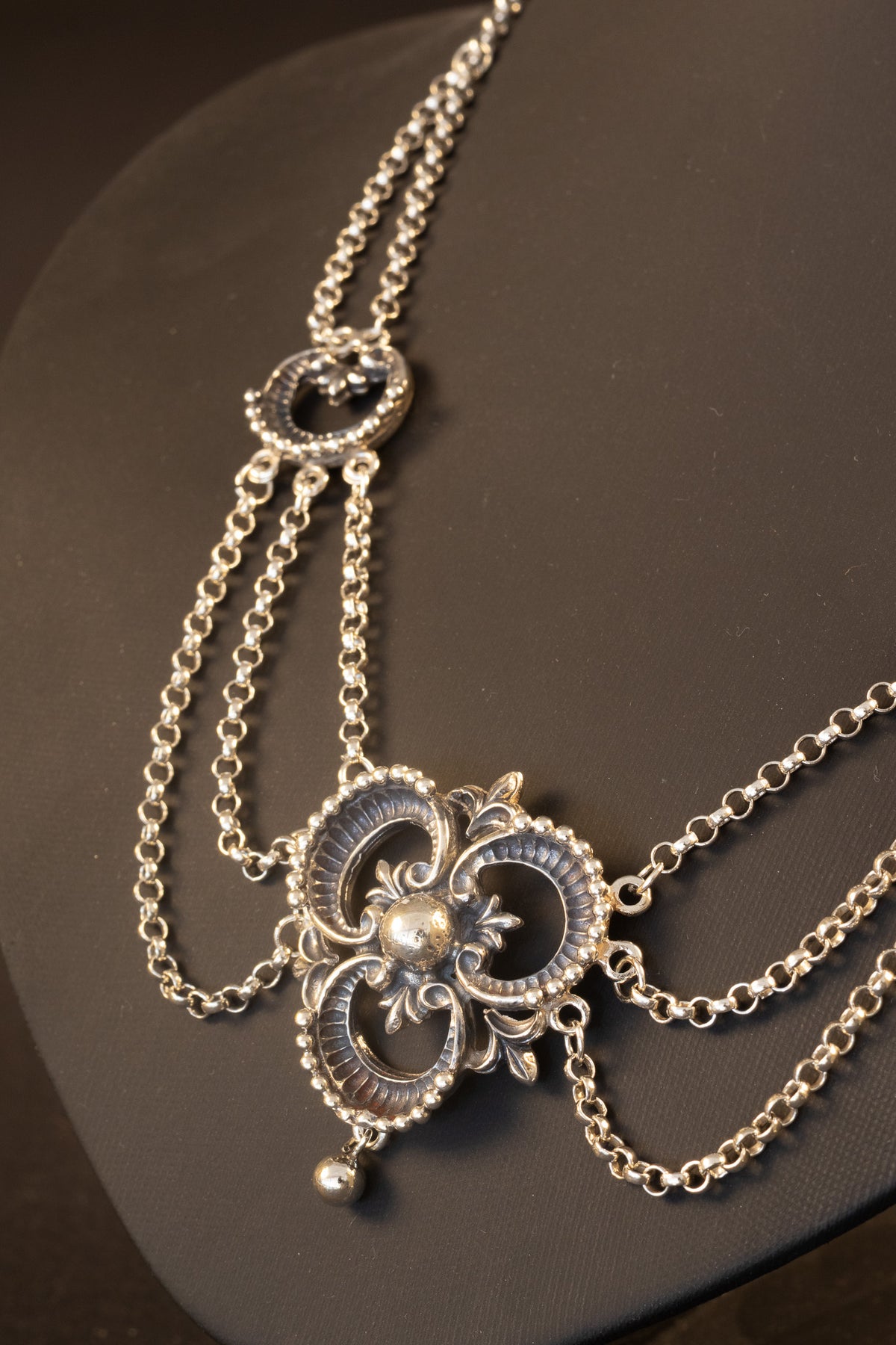 Antiek Zilveren Zeeuws Festoncollier / Draperieketting – 33 gram (Volledig gerestaureerd)