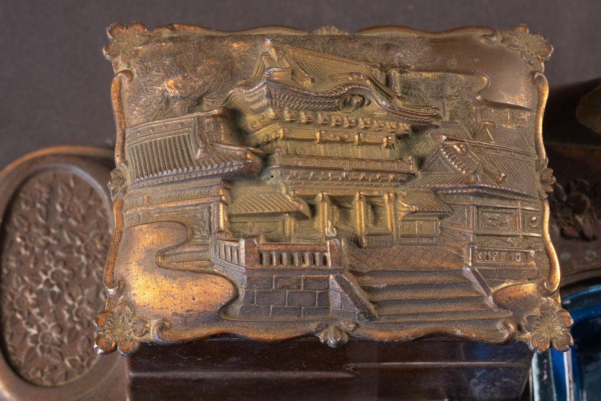 Japans Muzikaal Rookstel / Bureauset – Tokyo Antimony Ware – ca. 1930–1950