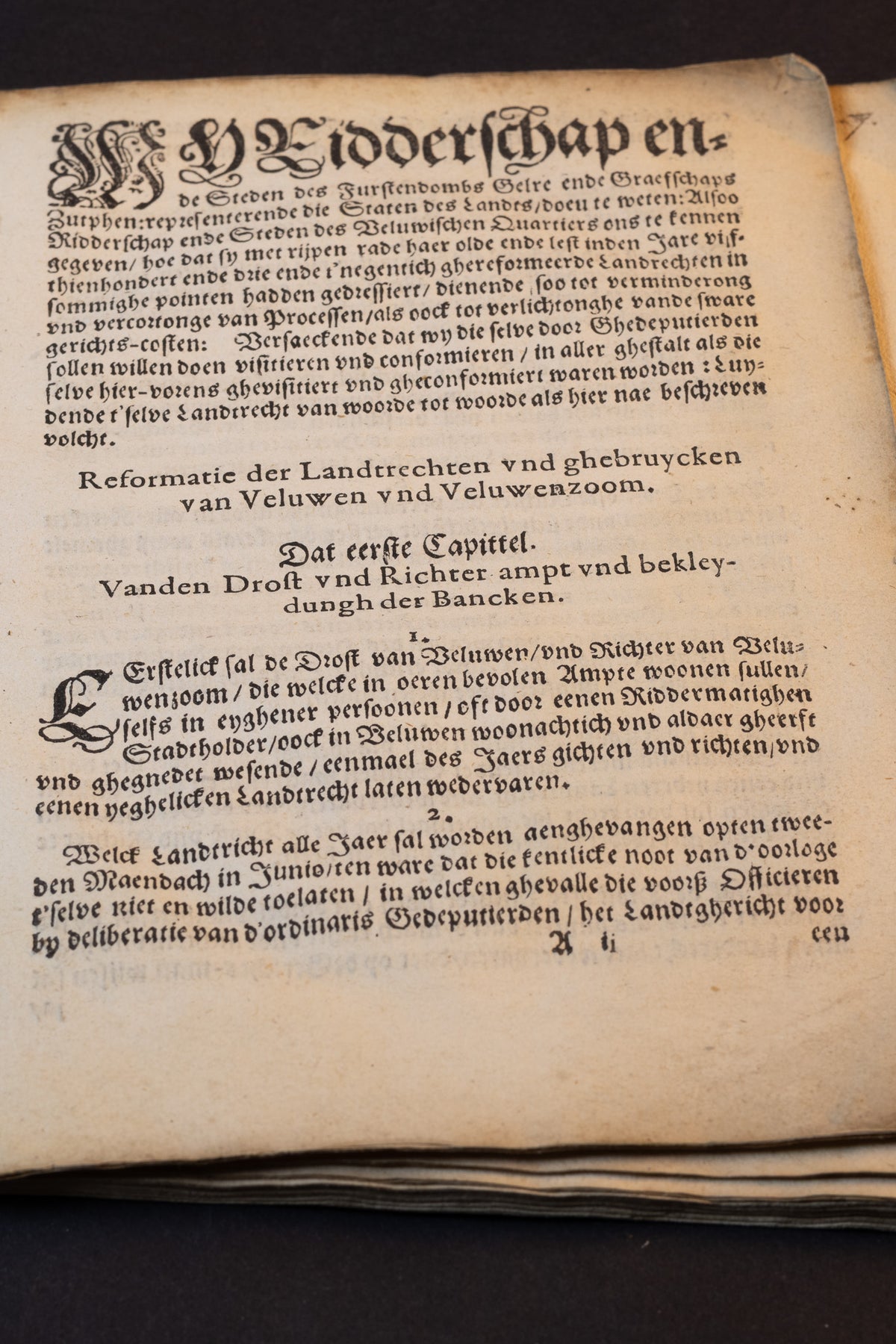 Gereformiert Lantrecht van Veluvven vnd Velvvvenzoom – Arnhem, Ian Ianssen, 1621