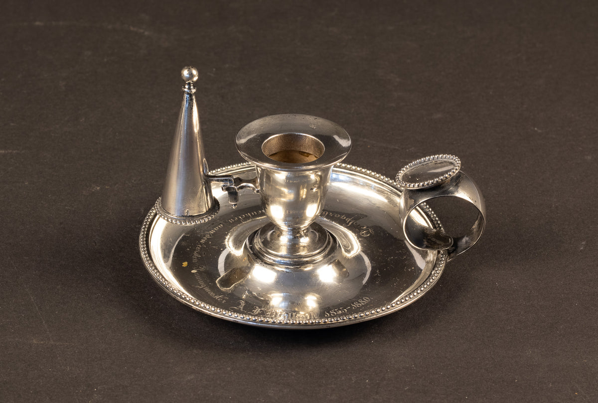 Antiker silberner Blaker mit originalem Domper – Breukelen, 1880