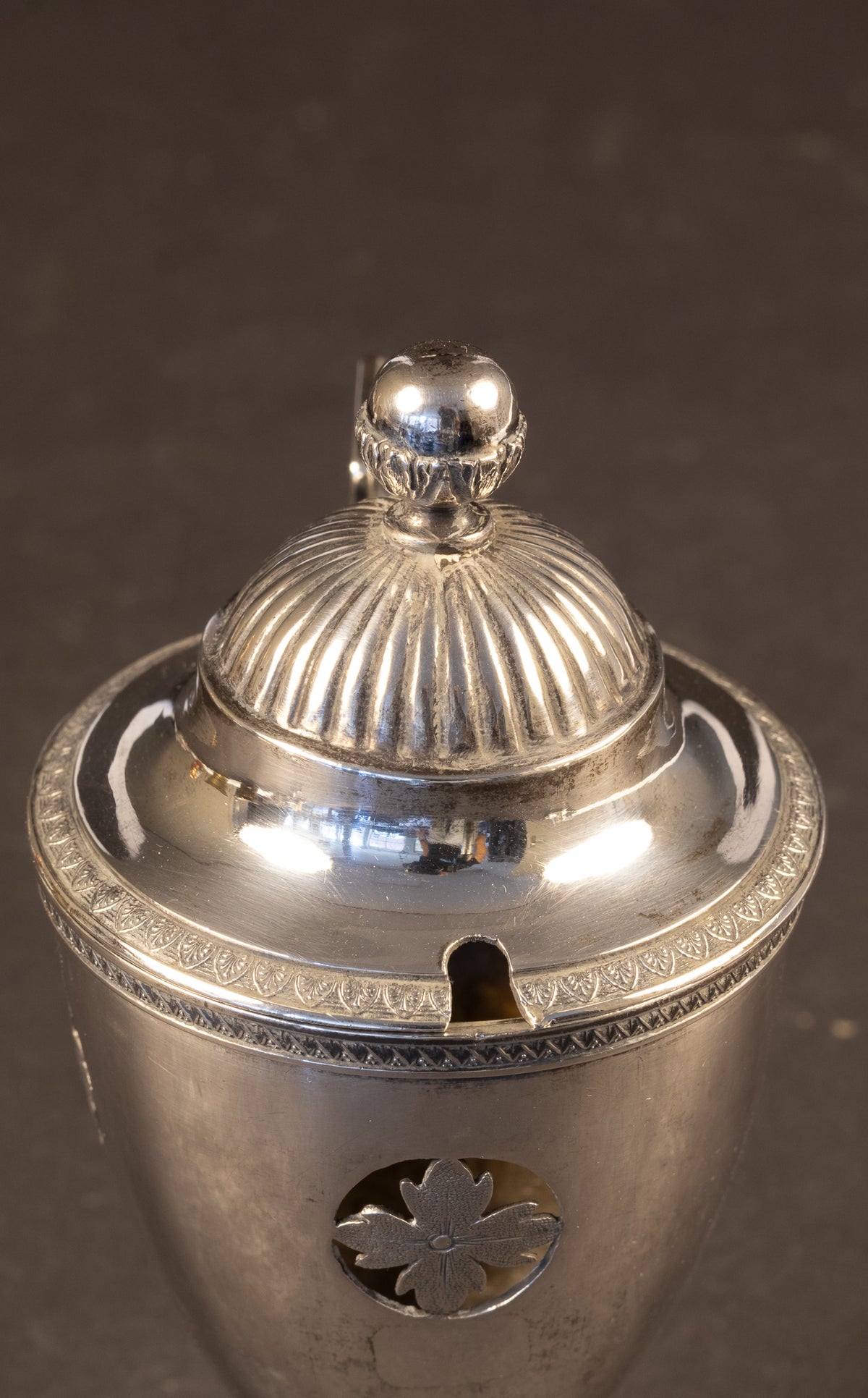 Antiek Frans Zilveren Mosterdpotje (Moutardier) – Neoclassicistisch / Louis XVI-stijl – 140 gram