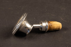 Klassieke tweedelige zilveren wijnschenker met kurk – 835/1000 zilver – Hermann Bauer