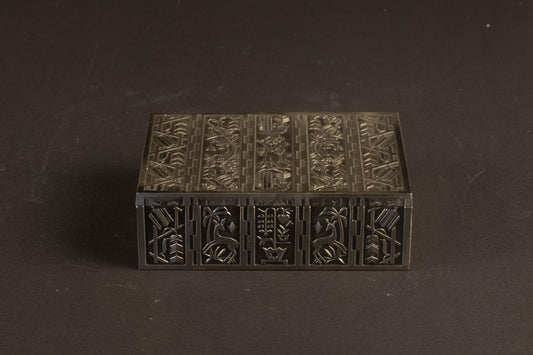 Art-déco-Kassette aus Messing – Eugen Schwemmle für Erhard & Söhne – ca. 1925