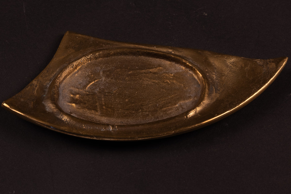Mid-Century Brutalist bronzen/messing schaalenset (4-delig) – Carlo Brera voor Esart Italy, ca. 1970