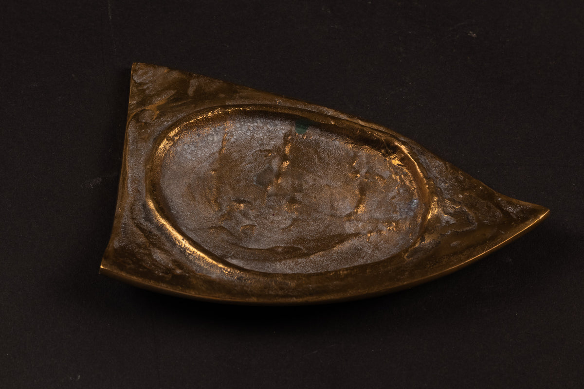 Mid-Century Brutalist bronzen/messing schaalenset (4-delig) – Carlo Brera voor Esart Italy, ca. 1970