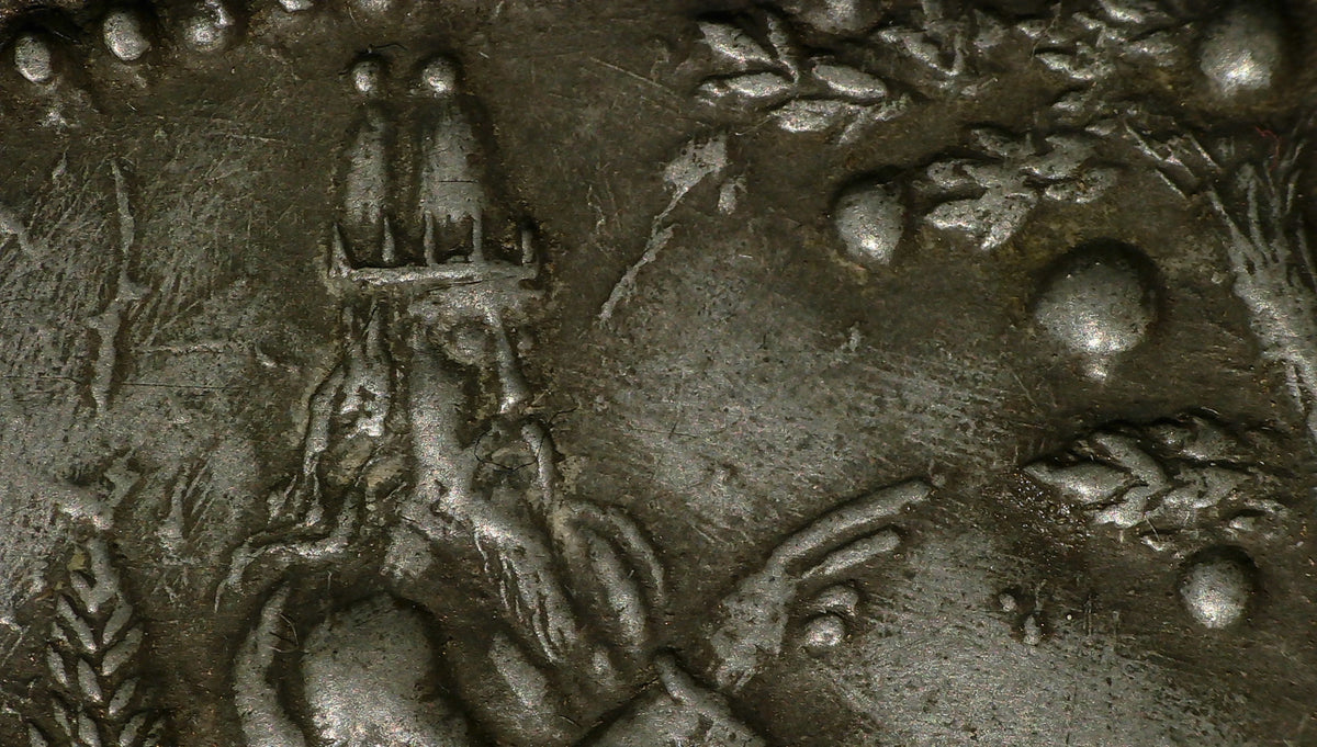 Seltene Reliefschale aus Zinn („Noahteller“ / Edelzinn-Teller) – datiert 1619, nach Hans Spatz (Nürnberg), 17. / frühes 18. Jahrhundert