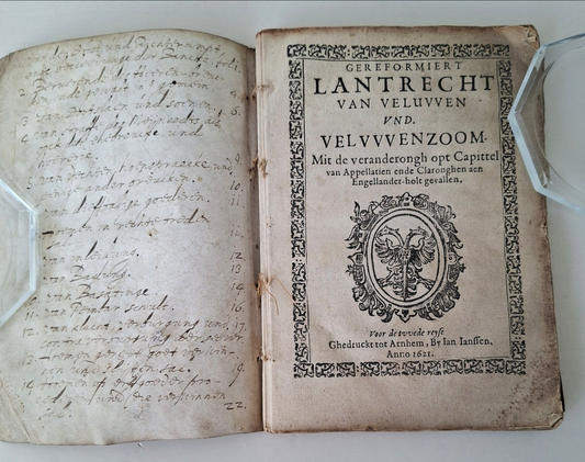 Gereformiert Lantrecht van Veluvven vnd Velvvvenzoom – Arnhem, Ian Ianssen, 1621
