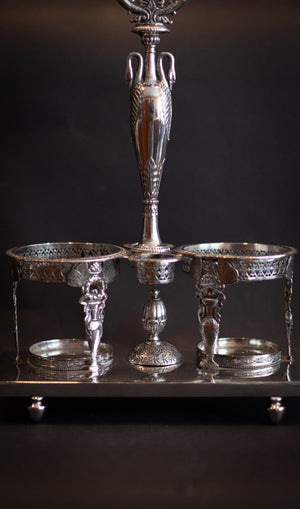 Museaal Frans Empire Olie- en Azijnstel – Toeschrijving Jean-Baptiste Simon Lefranc (Parijs, ca. 1800)