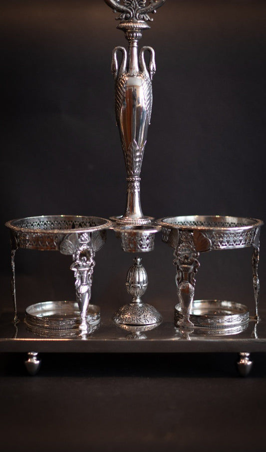 Museaal Frans Empire Olie- en Azijnstel – Toeschrijving Jean-Baptiste Simon Lefranc (Parijs, ca. 1800)